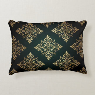 ✨ Navy Gold Geometric Luxury Modern Style ✨ Decorative Cushion
