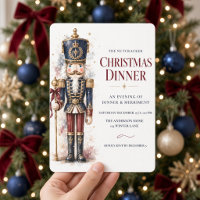 Navy Gold Nutcracker Christmas Dinner