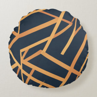 navy gold pillow cushion