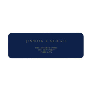 Navy Gold Simple Minimalistic New Home Newly Weds