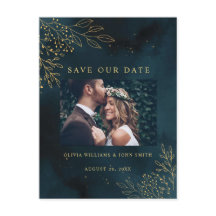Navy Gold Wedding Stationery Template