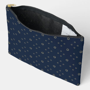 Navy   Golden Zinnia Sun Accessory Pouch