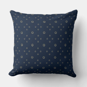 Navy   Golden Zinnia Sun Cushion