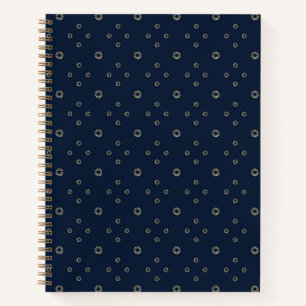 Navy   Golden Zinnia Sun Notebook