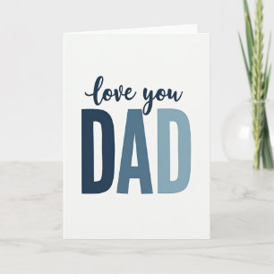 Navy Gradient Dad Father Card