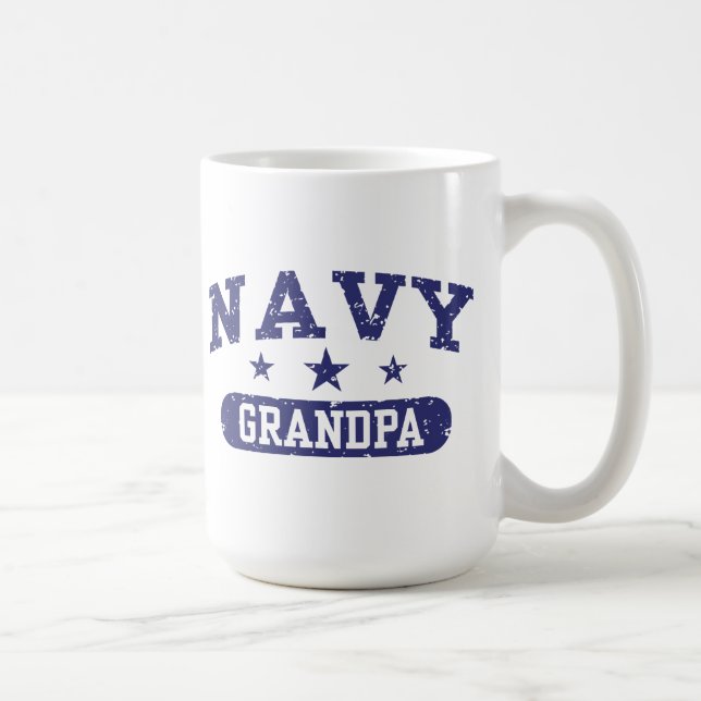 Navy Grandpa Coffee Mug (Right)