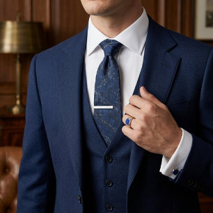 Navy & Graphite Executive Marble Tie