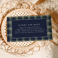 Navy & Green Polo Tartan Books for Baby