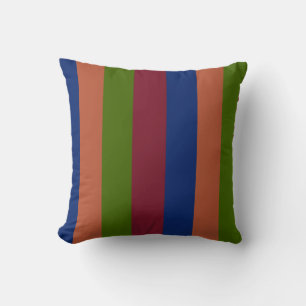 Navy Green Throw Pillow