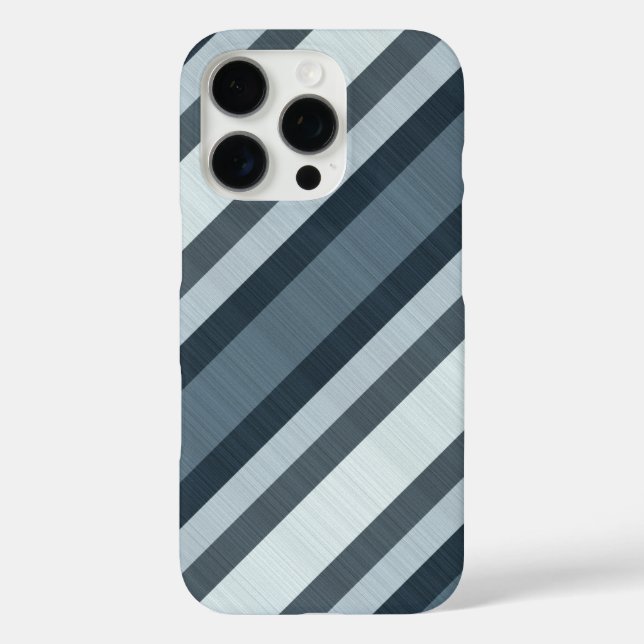 Navy Grey Grey Stripes Case-Mate iPhone Case (Back)
