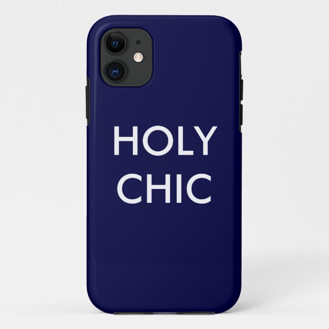 Navy Holy Chic iPhone 5 Case-Mate Barely There Case (Back)