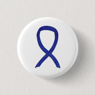Navy, Indigo, Dark Blue Awareness Ribbon Pin