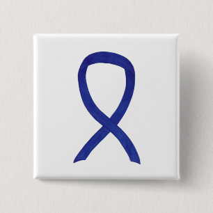 Navy, Indigo, Dark Blue Awareness Ribbon Pin