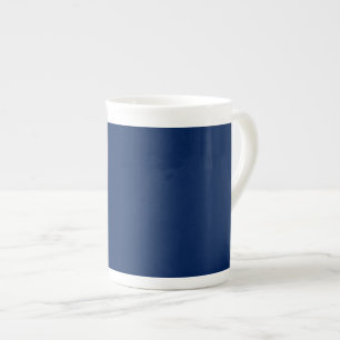 Navy Indigo Solid Colour   Classic and Elegant Bone China Mug