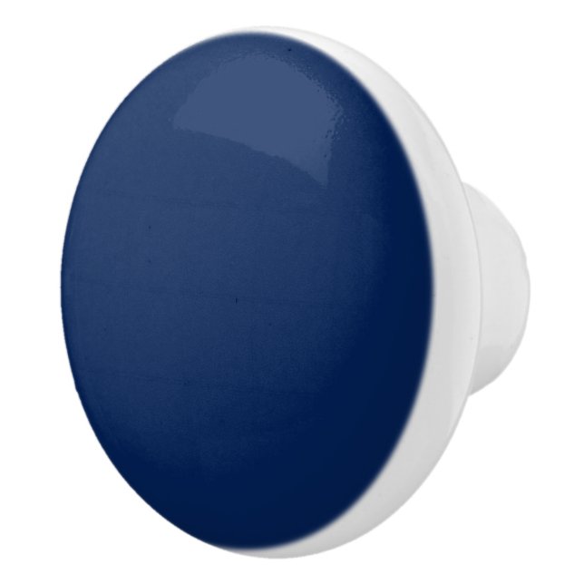 Navy Indigo Solid Colour | Classic and Elegant Ceramic Knob (Right)