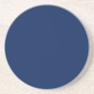 Navy Indigo Solid Colour Classic and Elegant Coaster