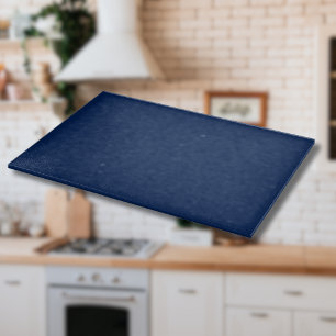 Navy Indigo Solid Colour   Classic and Elegant Cutting Board
