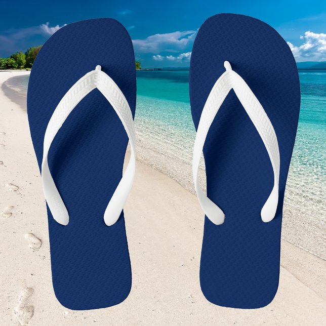 Navy Indigo Solid Colour | Classic and Elegant Flip Flops (Creator Uploaded)