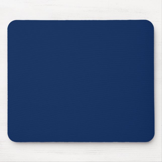 Navy Indigo Solid Colour | Classic and Elegant Mouse Mat (Front)