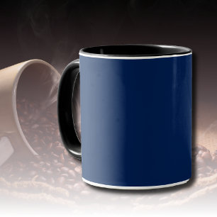 Navy Indigo Solid Colour Classic and Elegant Mug