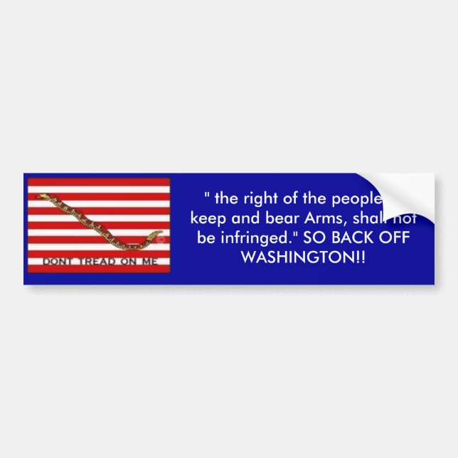 Navy-Jack-med, " the right of the people to kee... Bumper Sticker (Front)
