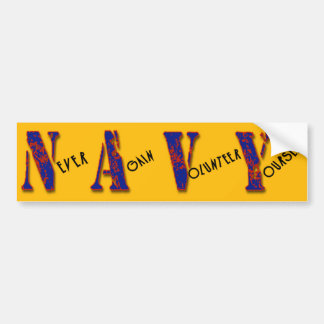 NAVY JOKE BUMPER STICKER