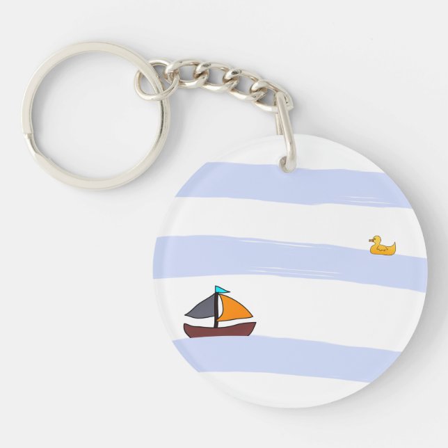 NAVY KEY RING HOLDER / MARITIME ROND KEYBOARD (Front)