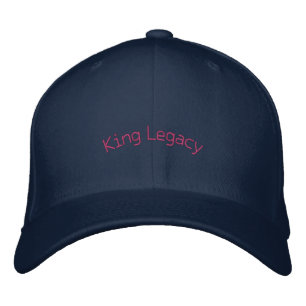 Navy King Legacy Premium Wool-Hat Flexfit Trucker  Embroidered Hat