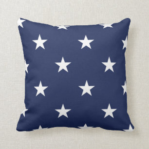 Navy Large Stars Pillow