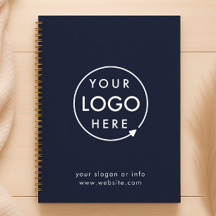 Navy Logo Business Corporate Company Minimalist Planner