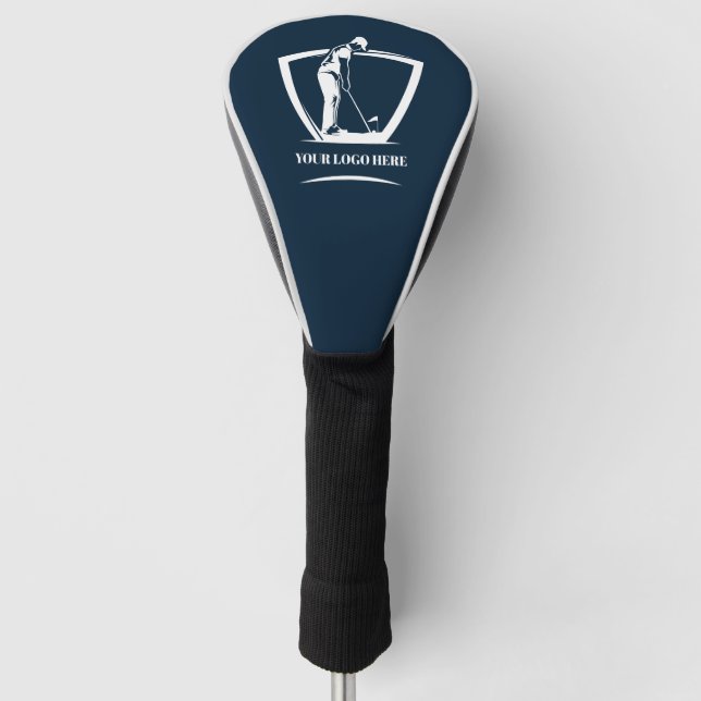 Navy Logo Golf Tournament Swag  Golf Head Cover (Front)