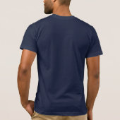 Navy Logo Name | Business Staff Employee Blue T-Shirt (Back)