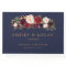 Navy Marsala Floral Elegant Wedding Guest Book
