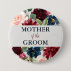 Navy & Marsala Floral Shabby Chic Mother of Groom