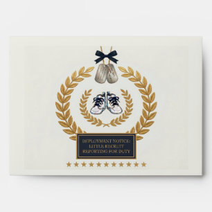 Navy Military Boy Envelope — Little Recruit