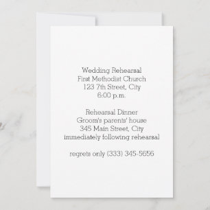 Navy & Mint Rehearsal Dinner Invitation