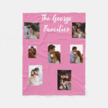 Navy modern multi photo family home decor