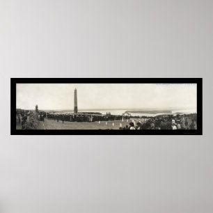 Navy Monument Pt Loma Photo 1908 Poster