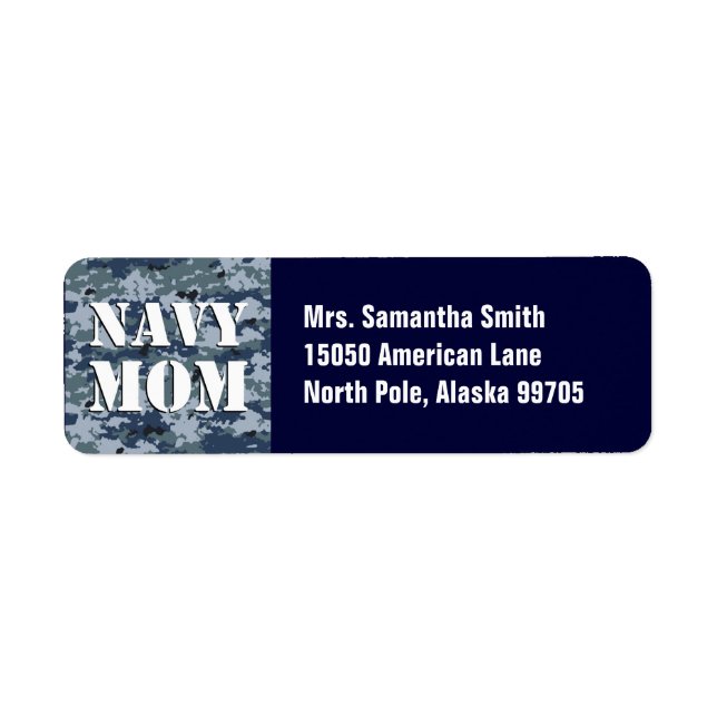 Navy Mum Blue Camouflage (Front)