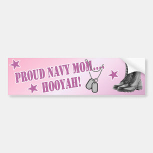 Navy Mum Bumper Sticker