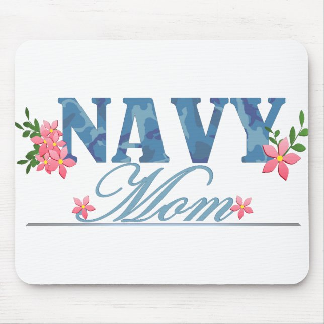 Navy Mum (Cammo) Mouse Mat (Front)