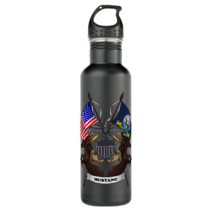 Navy Mustang 710 Ml Water Bottle