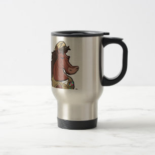 Navy Mustang Travel Mug