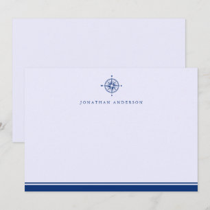 Navy Nautical Maritime Compass Correspondence  Card