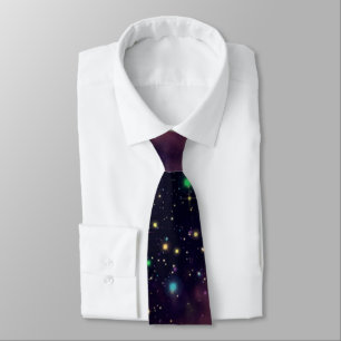 Navy  Night sky  stars, nigh Tie