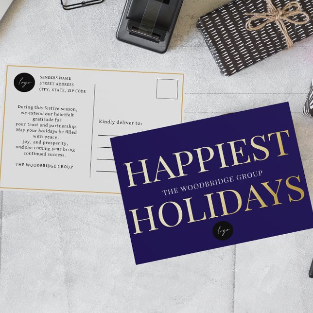 NAVY Non-Photo Business Corporate LOGO HOLIDAY (Creator Uploaded)