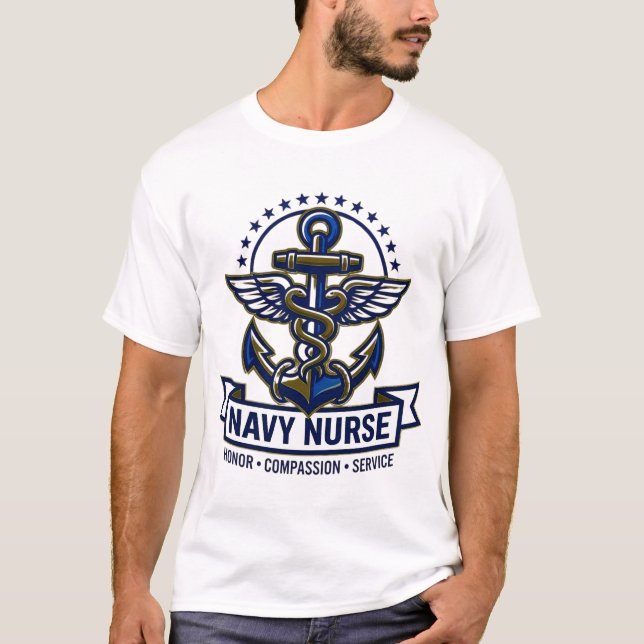 Navy Nurse Honour Compassion Service T-Shirt (Front)