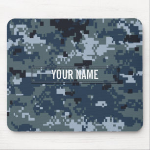 Navy NWU Camouflage Customisable Mouse Mat