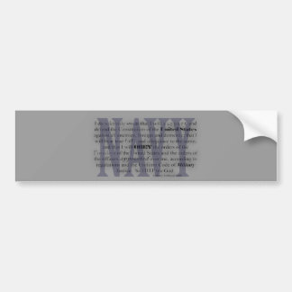 navy oath bumper sticker