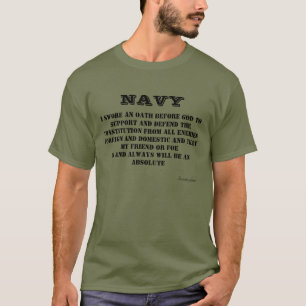 NAVY  Oath Green T-Shirt T-Shirt